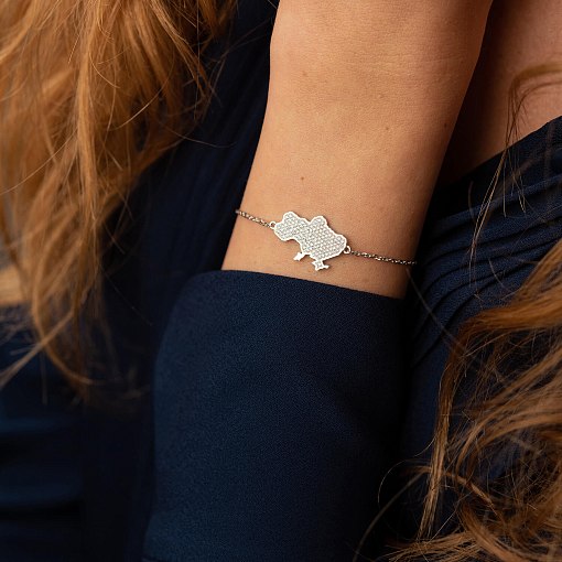 Золотой браслет "Украина" с бриллиантами 528341121 6