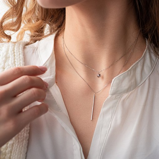 Подвійне золоте кольє 