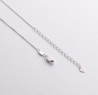 Колье "Монетки" в белом золоте (фианиты) кол02627 №2