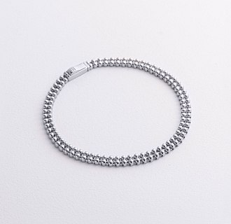 Браслет "Шарики" в белом золоте б05758