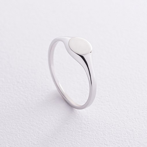 Печатка в білому золоті (можливе гравіювання) к07516 3