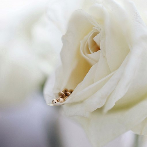 Серьги - пусеты "Шарики" в желтом золоте (0.4 см) с07322 3