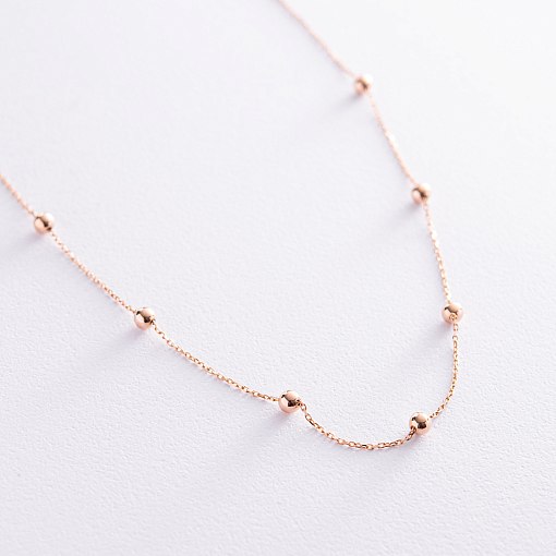 Колье "Шарики" в красном золоте кол02223 3