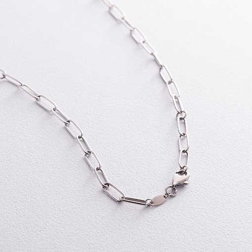 Колье с монеткой для гравировки (белое золото) кол02391 7