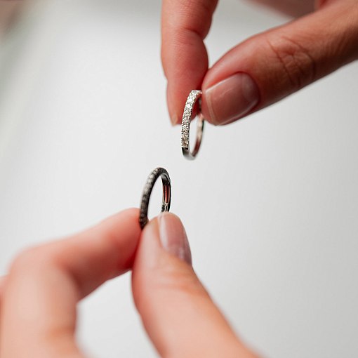 Золотое кольцо с черными бриллиантами кб0242sth 5