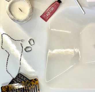 Колье "Ванесса" mini в белом золоте кол02393 №6