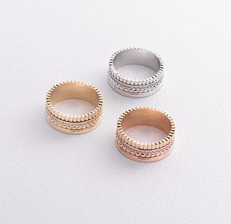 Кольцо "Sharon" с фианитами (желтое золото) к08352 №7