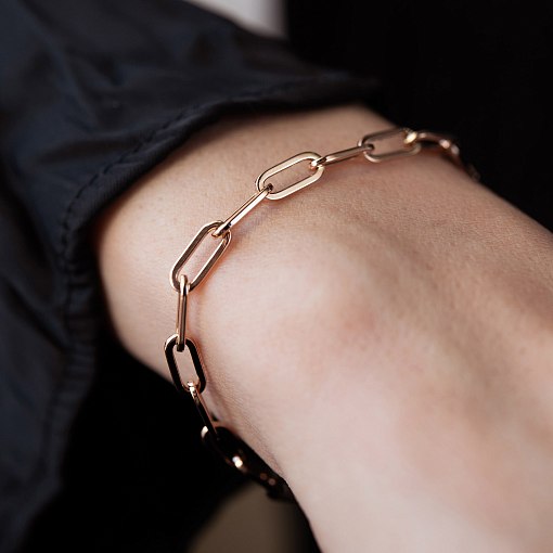 Браслет "Цепочка" в красном золоте б05640 2