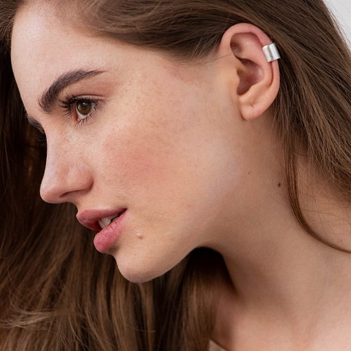 Серьга - каффа (белое золото) с06959 3