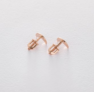 Сережки-пусети в золоті Місячна соната с06311 №3