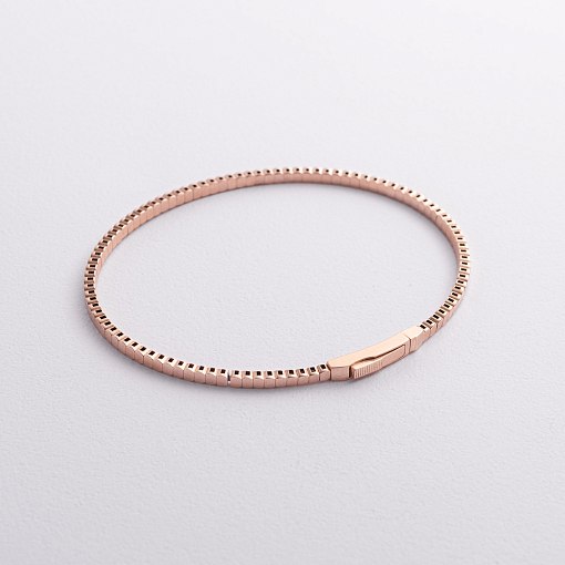 Жесткий браслет "Kylie" в красном золоте б05570 5