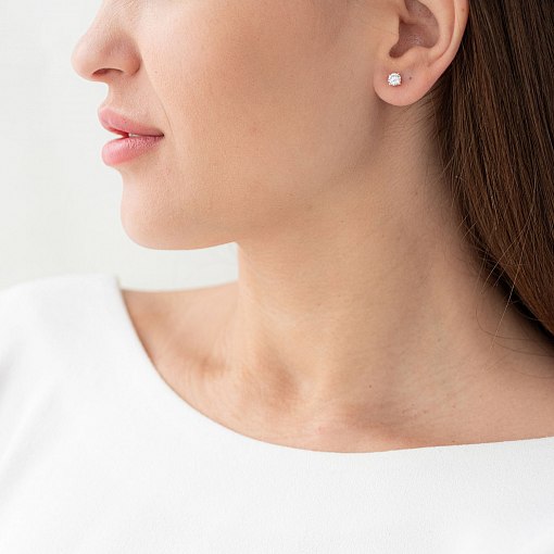 Серьги-пусеты Деликатность с06258 4