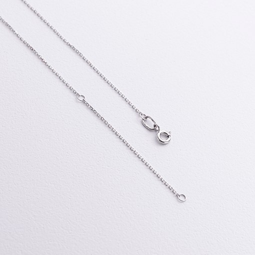 Кольє з діамантами (біле золото) 742671121 5