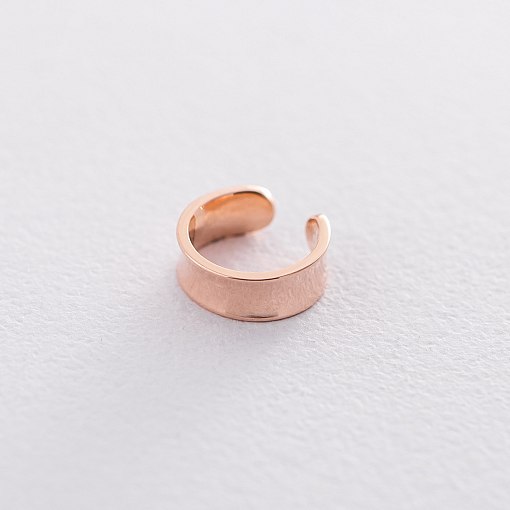 Серьга - каффа в красном золоте с06360