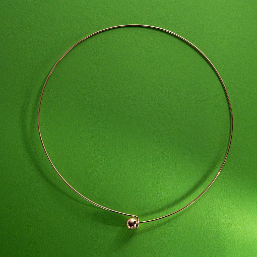 Колье - чокер "Adele" (красное золото) с шариком кол02543 6