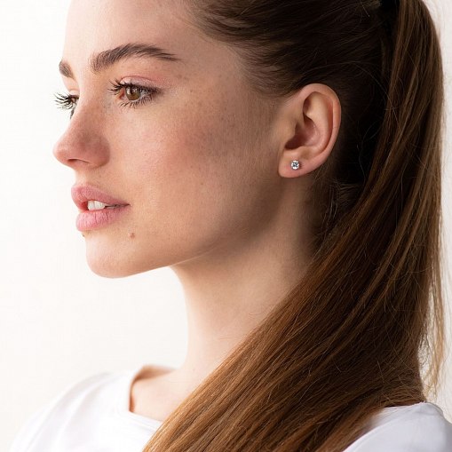 Серьги-пусеты Акцент с06233 7