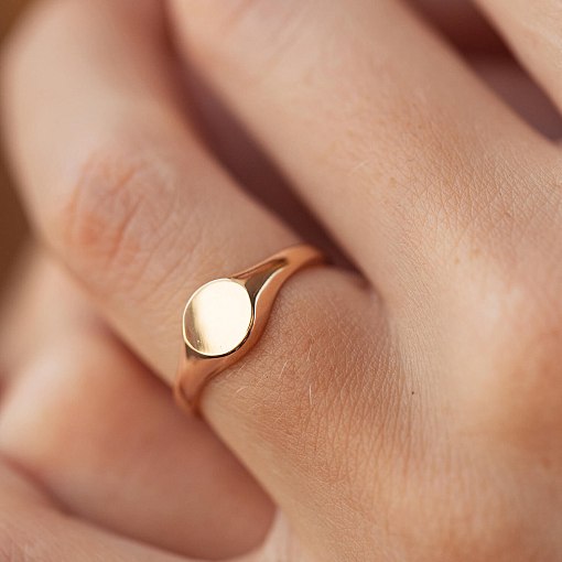 Печатка в красном золоте (возможна гравировка) к07537 6