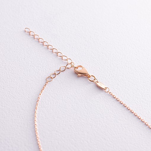 Колье - цепочка "Шарики" в красном золоте кол02224 7