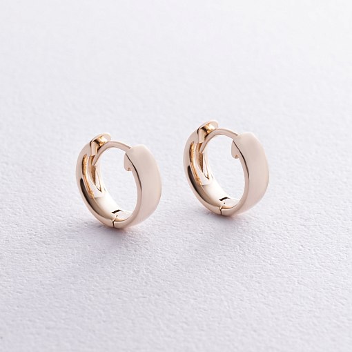 Серьги - кольца в желтом золоте с08378