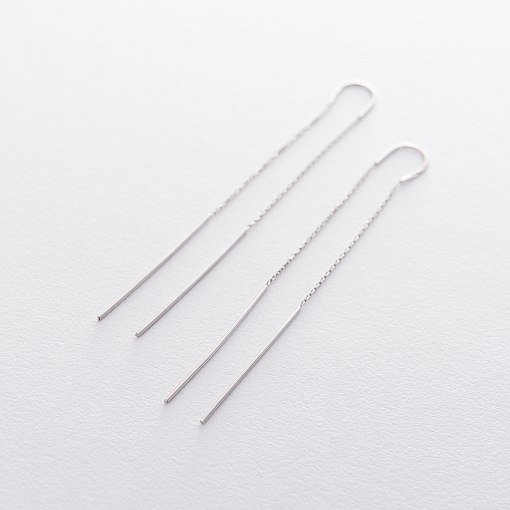 Золотые серьги-протяжки с06348