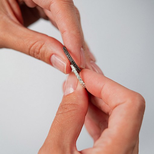 Золотое кольцо с черными бриллиантами кб0242sth 2