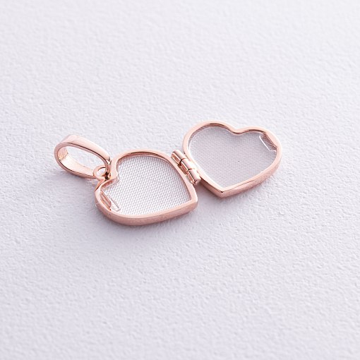 Золотой кулон "Сердечко"  для фотографии п02939 3