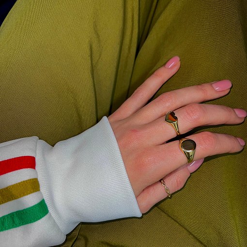 Печатка в жовтому золоті (можливе гравіювання) к07198 2