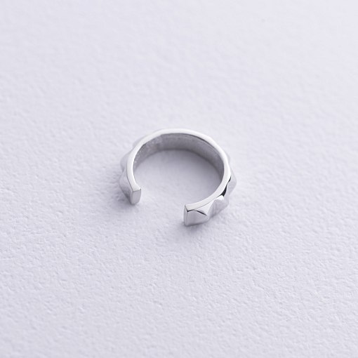 Серьга - каффа "Mona" в белом золоте с08848 5