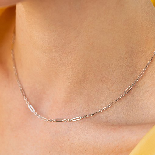 Кольє - ланцюжок в білому золоті кол02387 2