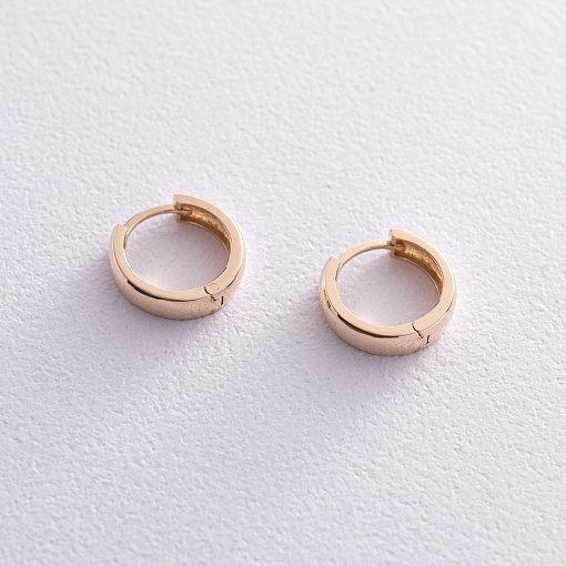 Серьги - кольца в желтом золоте с08189 3