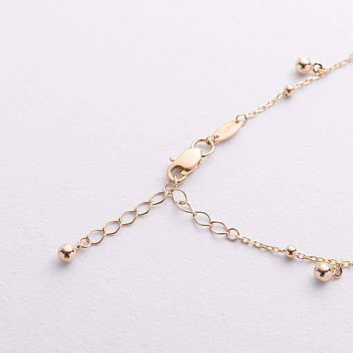 Браслет "Шарики" в желтом золоте б05594 6