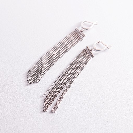 Золотые серьги "Водопад" с07876 2