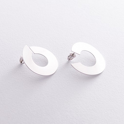 Золотые серьги-пусеты "Головокружение" с06679 2