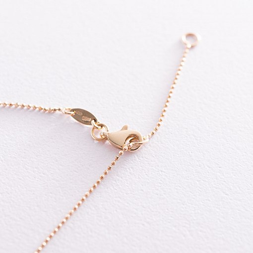 Колье "Звездочки" в желтом золоте кол01669 5