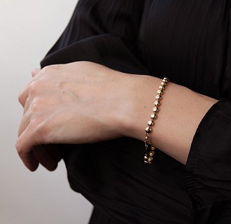 Браслет "Gloria" в желтом золоте б05780 №6