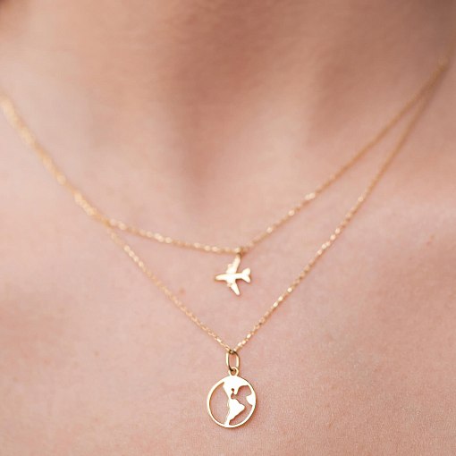 Кольє в жовтому золоті 