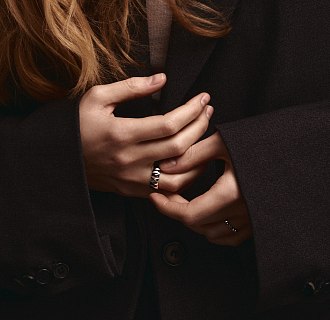 Кольцо "Veronica" в белом золоте к07520 №9