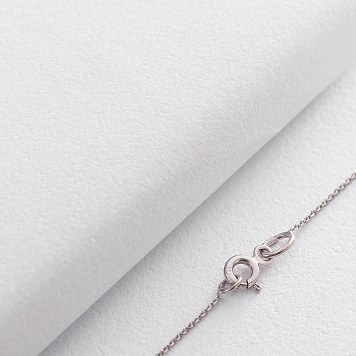 Кольє із блакитним топазом в білому золоті кол01325 2