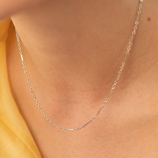 Кольє - ланцюжок в білому золоті кол02387 10