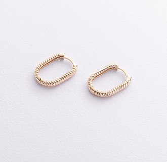Серьги "Alisia" в желтом золоте с09221 №2