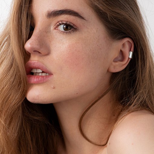 Серьга - каффа (белое золото) с06959 6