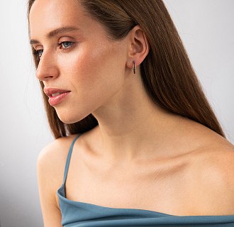 Золоті сережки - пусети 