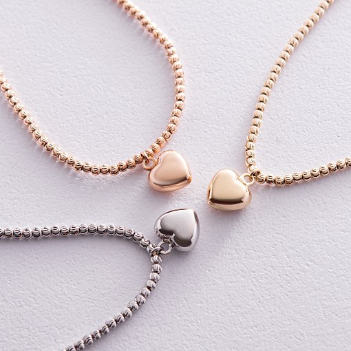 Золотий браслет Освідчення в червоному золоті б03106 5