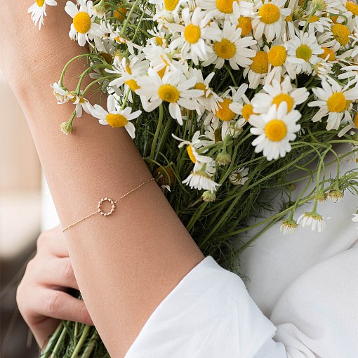 Браслет "Гармония" в желтом золоте б04470 2