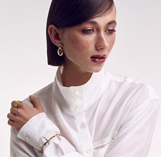 Кольцо "Gina" в желтом золоте к07391 №37