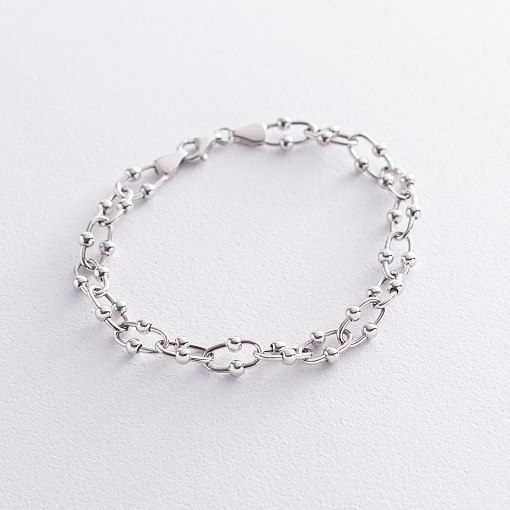 Браслет "Фантазия" в белом золоте б04634