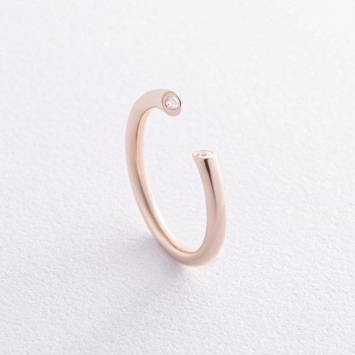 Кольцо "Джолин" в желтом золоте (фианиты) к07480 5