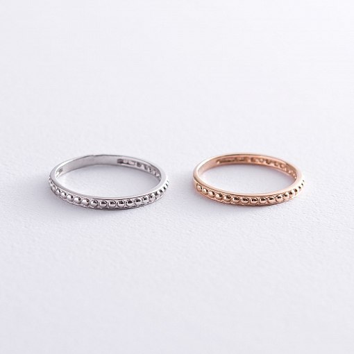 Каблучка з білого золота к06594 3