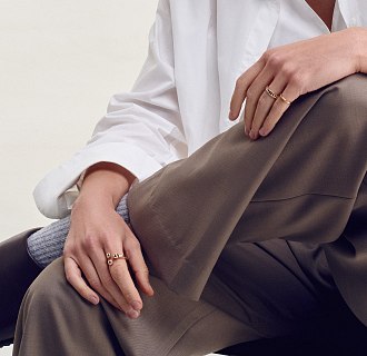 Тонкое кольцо "Минимализм" в красном золоте обр00342 №9