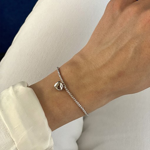 Золотой браслет Признание в белом золоте б03107 4